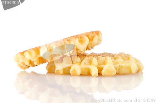 Image of Pile of sweet waffles
