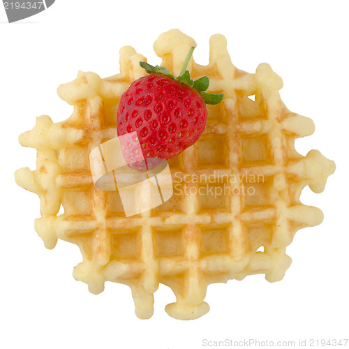 Image of Waffles and strawberry