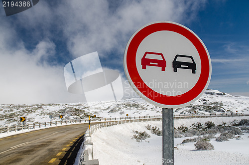 Image of Overtake Forbidden Sign