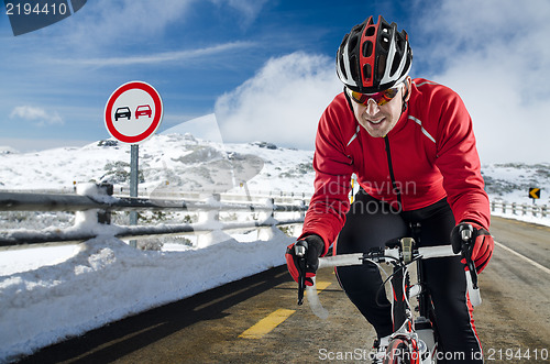 Image of Cyclist on the road