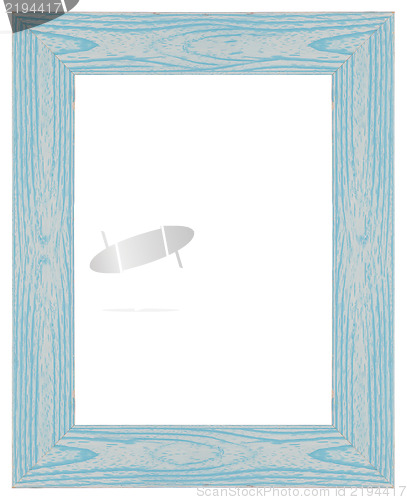 Image of Blue wooden frame 