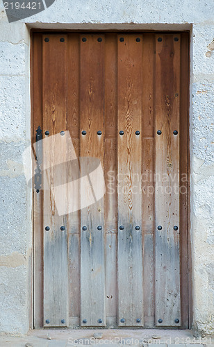 Image of Old wooden entrance door