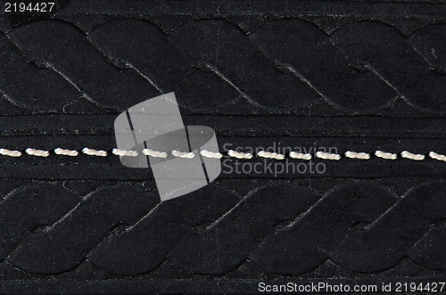 Image of Closeup on a leather texture