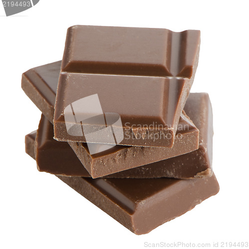 Image of Closeup detail of chocolate parts
