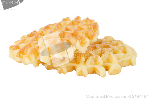 Image of Pile of sweet waffles