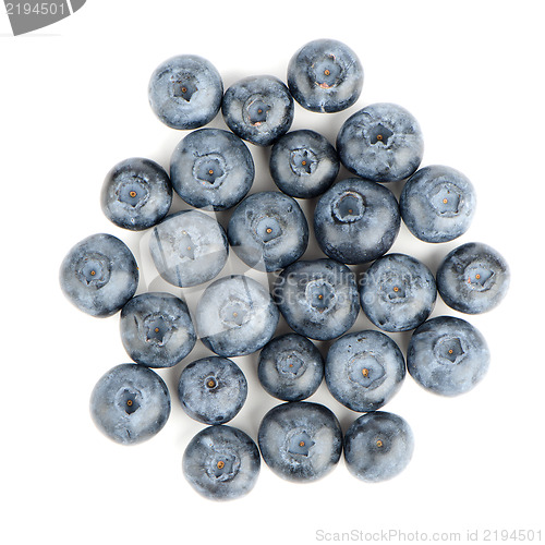 Image of Group of fresh blueberries