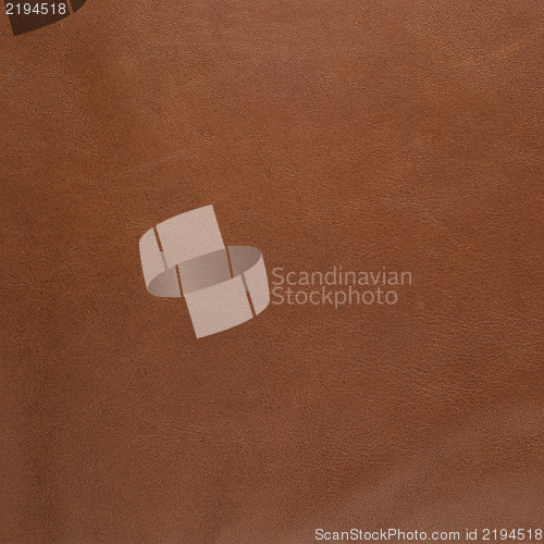 Image of Brown leather texture closeup