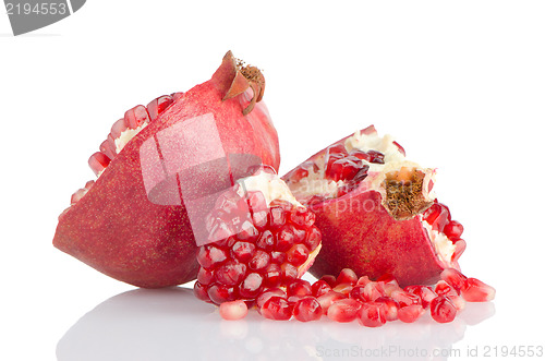 Image of Half pomegranate fruit