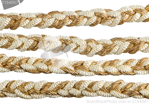 Image of  Golden rope curtain tassels