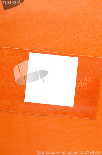 Image of Orange leather background 