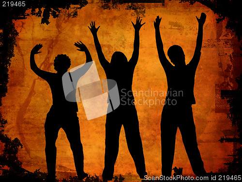 Image of Dancing silhouettes