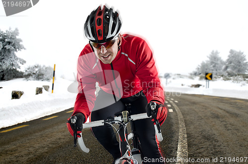 Image of Cyclist on the road