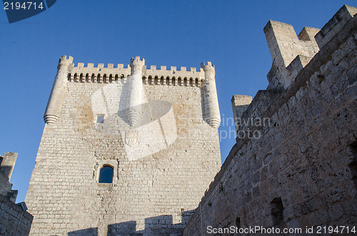 Image of Stone tower of Penafiel Castle, Spain