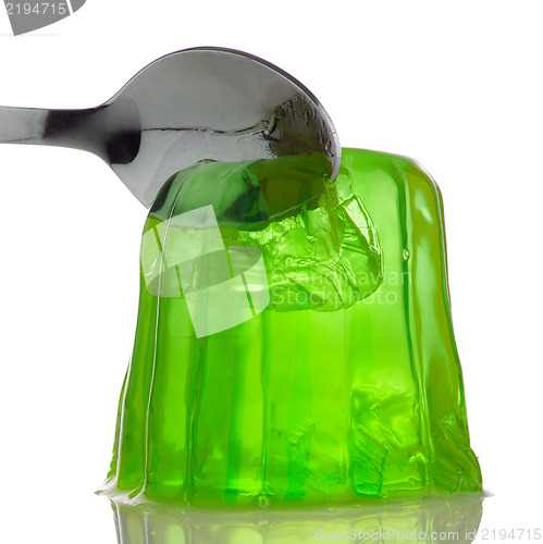 Image of Green gelatin