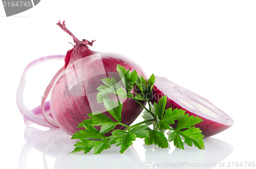 Image of Red sliced onion