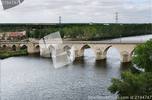 Image of Bridge of the 12th century, Simancas, Spain 