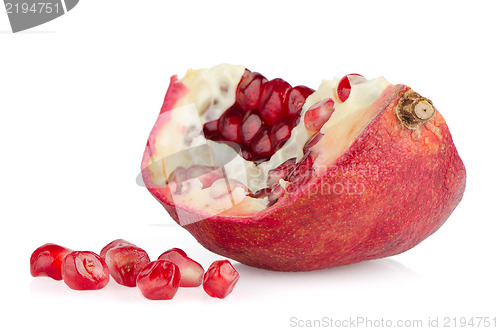 Image of Half pomegranate fruit