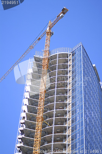 Image of building crane