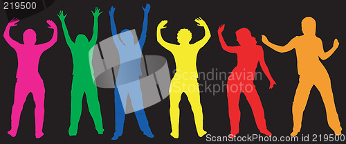 Image of Dancing silhouettes