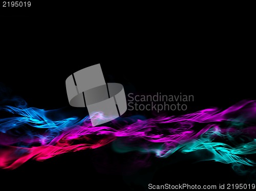 Image of Smoke on black background