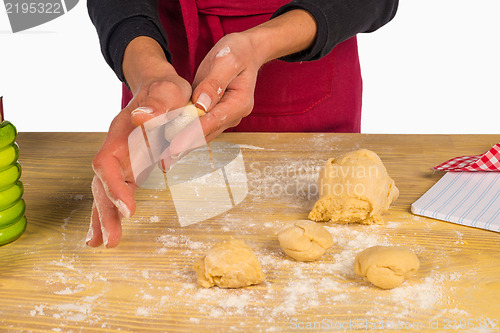 Image of Preparing biscuits
