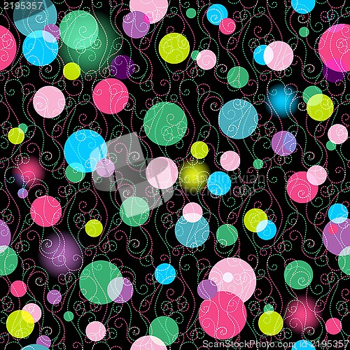 Image of Seamless vivid pattern with balls