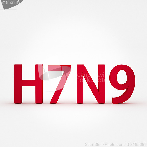 Image of H7N9 flu or influenza virus