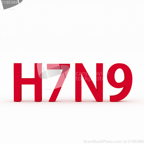 Image of H7N9 flu or influenza virus