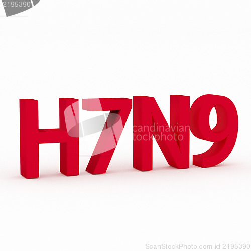 Image of H7N9 flu or influenza virus