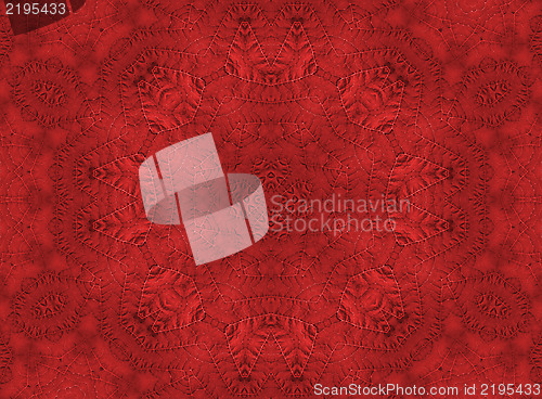 Image of Red leaf abstract pattern