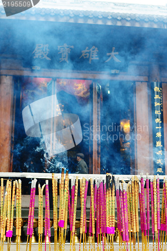 Image of Burning incense sticks