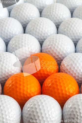 Image of White golf balls 