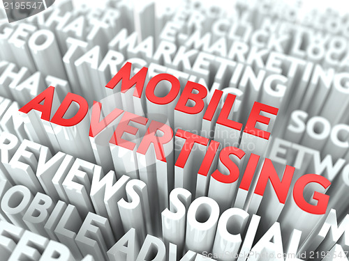 Image of Mobile Advertising Concept.