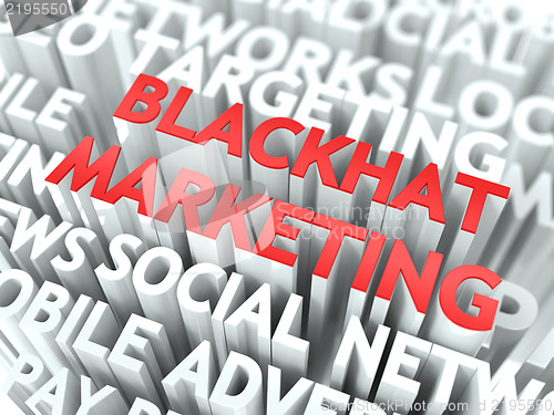 Image of Blackhat Marketing Concept.