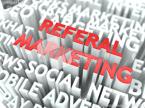 Image of Referal Marketing Concept.