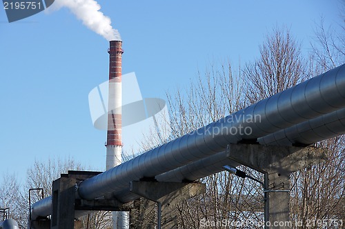 Image of Pipes and the sky