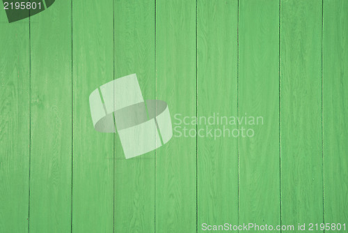 Image of Green wooden panel background