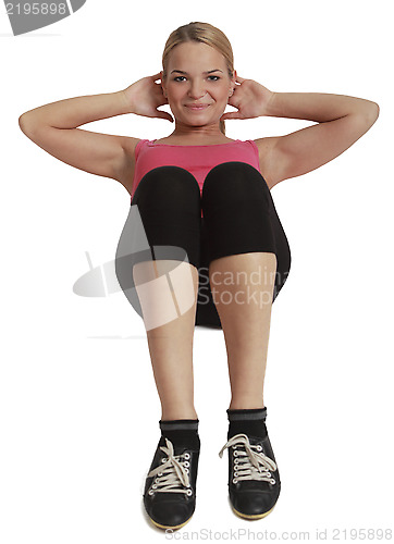 Image of Woman Doing Sit-up