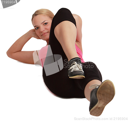 Image of Woman Doing Sit-ups