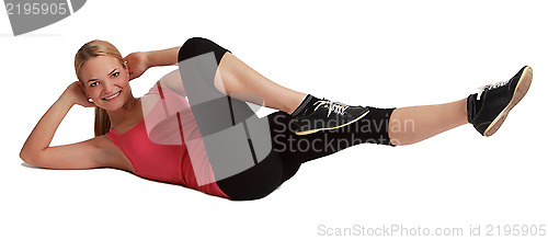 Image of Woman Doing Sit-ups