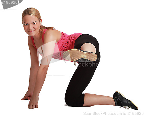 Image of Woman Doing Aerobics