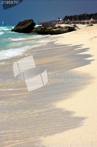 Image of abstract tropical lagoon hill navigable   