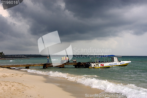 Image of people  harbor water boat yacht 