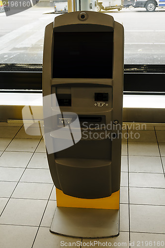 Image of Kiosk for self service check in at the airport