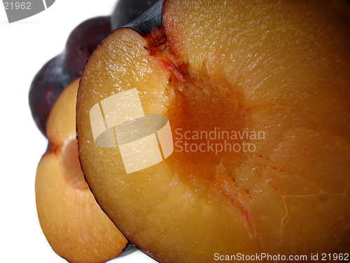 Image of Halved Black Plums