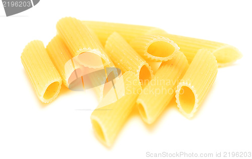 Image of pasta on white