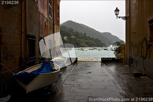 Image of in the north of italy liguria and street lamp