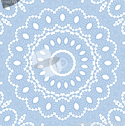 Image of Abstract blue pattern on white