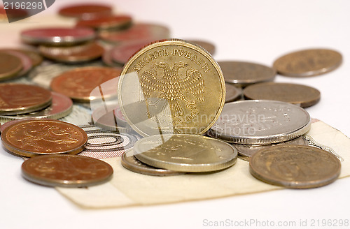 Image of Coins on the banknote 