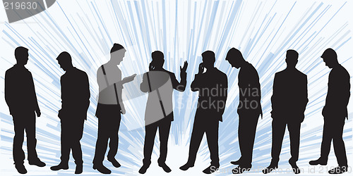 Image of Business man silhoutettes